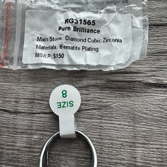 Bomb Party April Birthday 2026 Size 8 Hematite Plating Ring - Picture 2 of 2